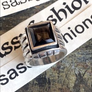 Silpada Vintage Smokey Quartz Ring